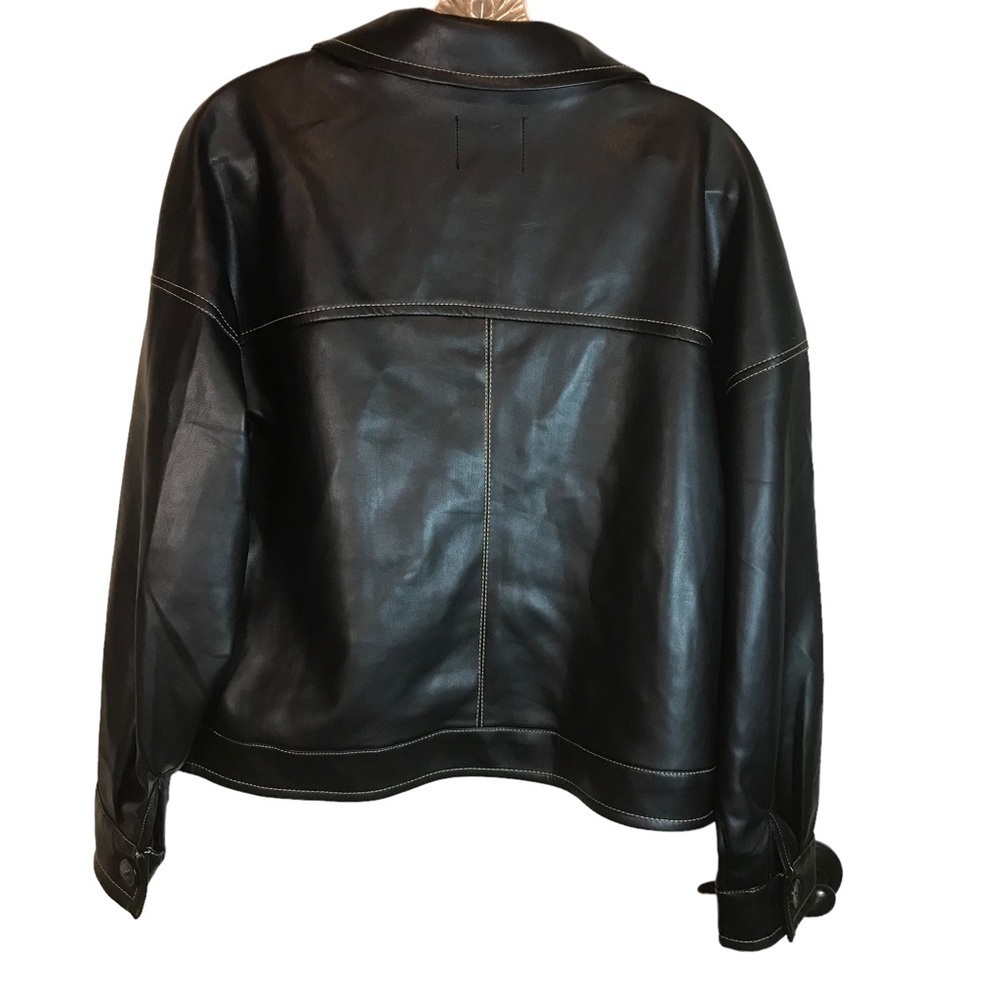 Truth by republic women’s faux leather bomber jacket size L - Picture 6 of 12